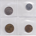 ETIOPIA 4 monete Splendide 1- 5 - 10 - 25 anni miste 